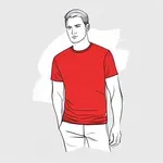 red t-shirt image